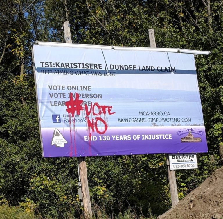 Akwesasne court confirms the referendum was conducted in good faith — Tsikaristisere/Dundee Claim appeal receives decision